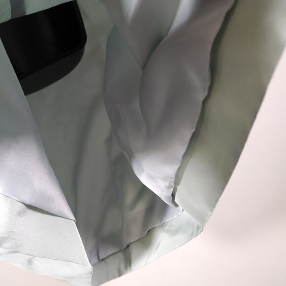 J. CREW Lucienne Bridesmaid Dress Gown Womens 6 Dusty Shale Green One Shoulder - Picture 10 of 11